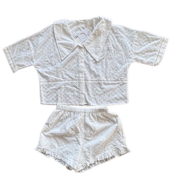 Commense White Pajama Set - Picture 2 of 4